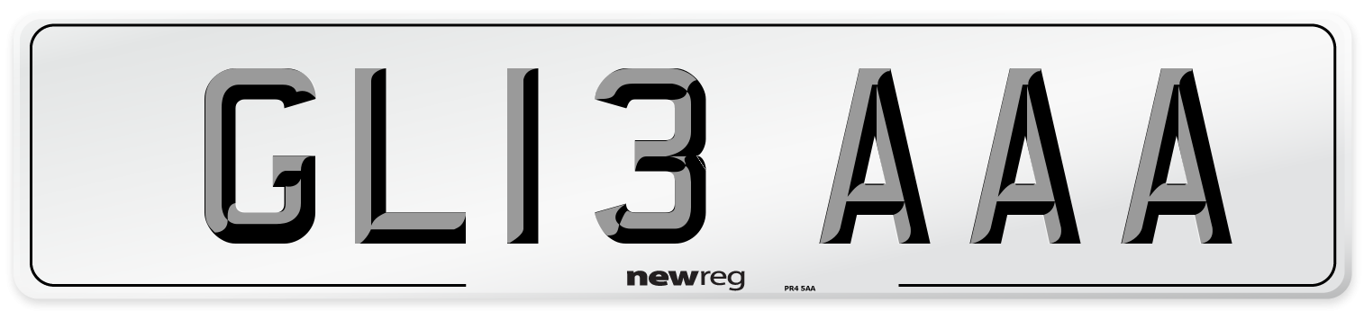 GL13 AAA Number Plate from New Reg